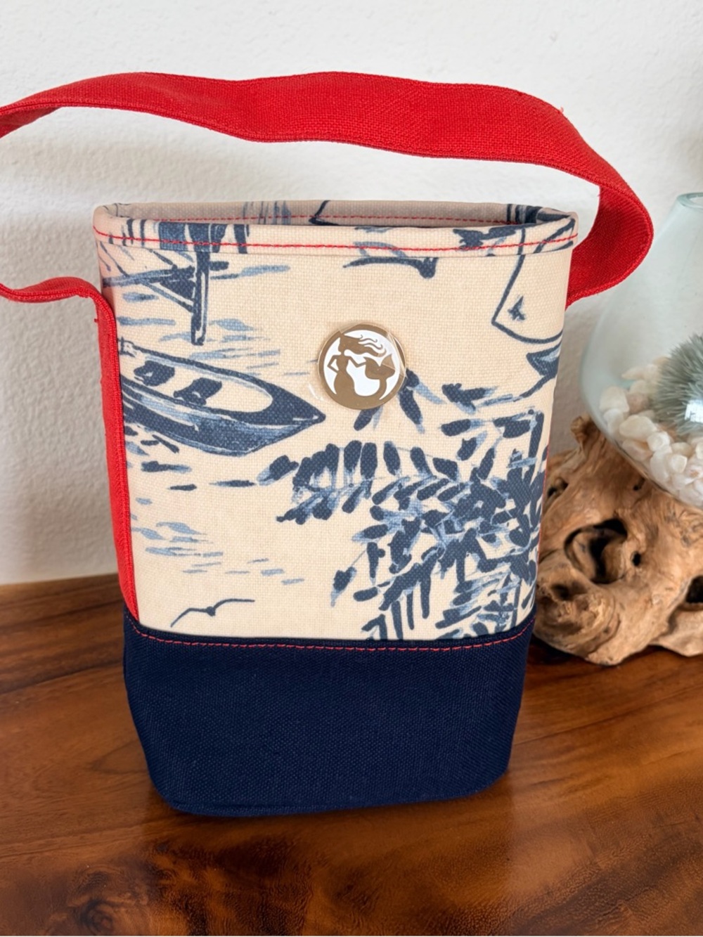 Tommy Bahama Spartina 449 Daise Seascape Double Wine Caddy